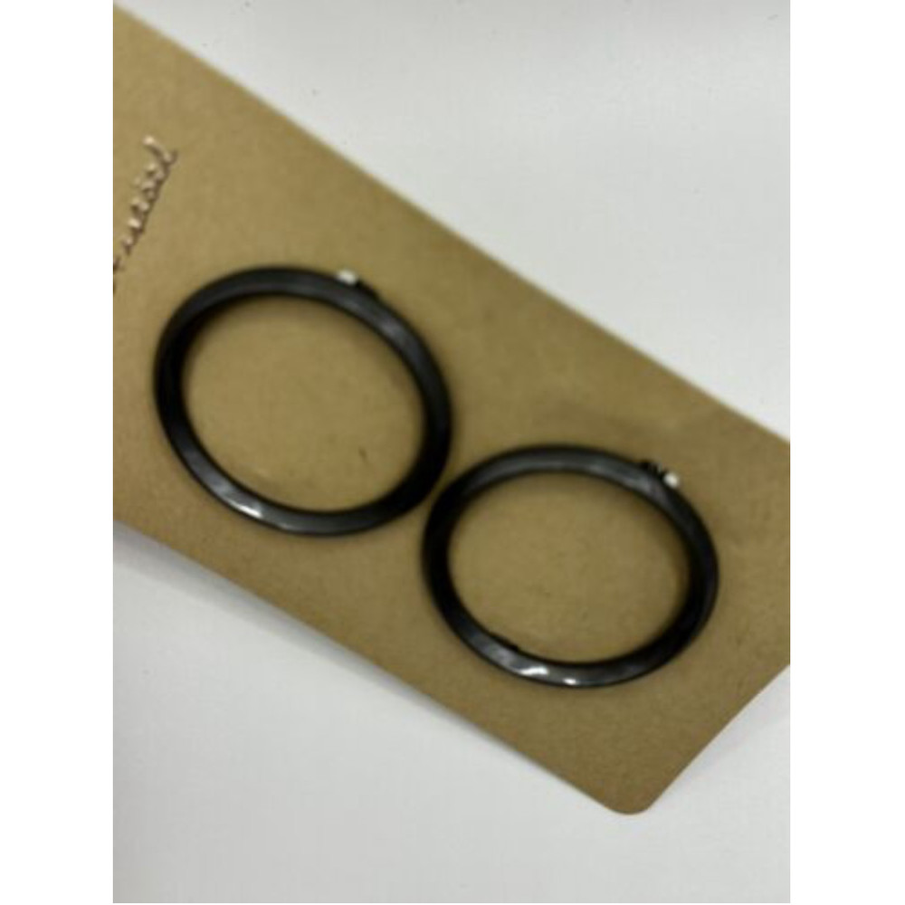 NEW SET OF 2 Jen Atkin x Chloe & Isabel Oversize Hematite Circle Hair Clips